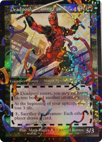 Deadpool, Trading Card (7129) (Pool Party Foil) [Secret Lair Drop Series]