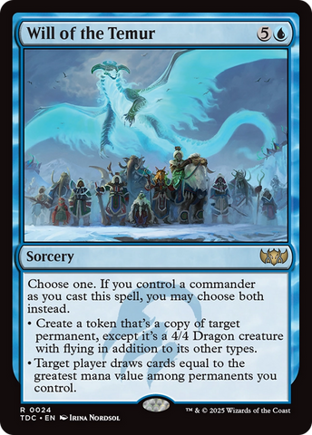 Will of the Temur [Tarkir: Dragonstorm Commander]