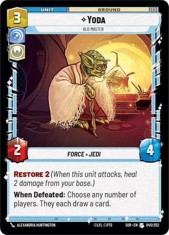 Yoda - Old Master (045/252) [Spark of Rebellion]