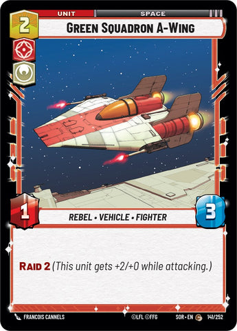 Green Squadron A-Wing (141/252) [Spark of Rebellion]