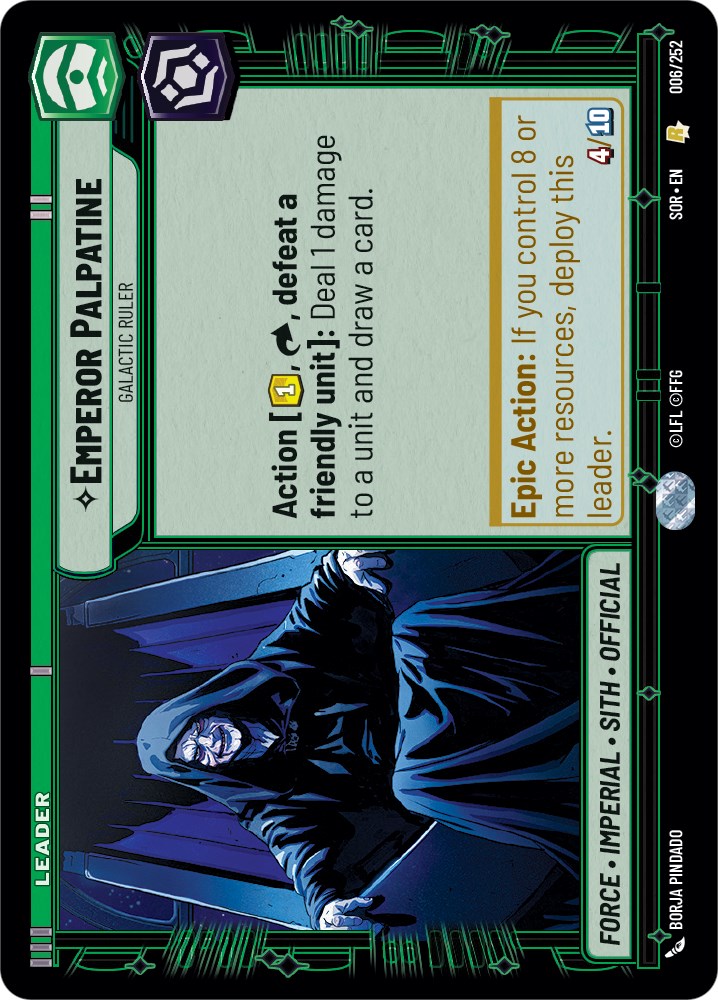 Emperor Palpatine - Galactic Ruler (006/252) [Spark of Rebellion]