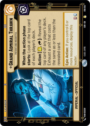 Grand Admiral Thrawn - Patient and Insightful (016/252) [Spark of Rebellion]