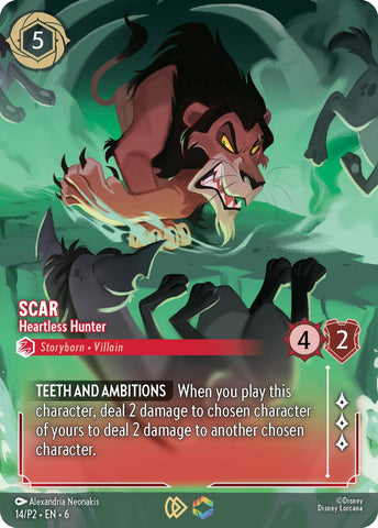 Scar - Heartless Hunter (Store Championship) (14) [Promo Cards]