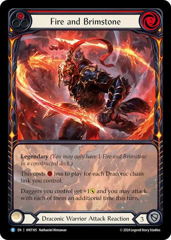 Fire and Brimstone (Extended Art) [HNT105] (The Hunted)  Rainbow Foil