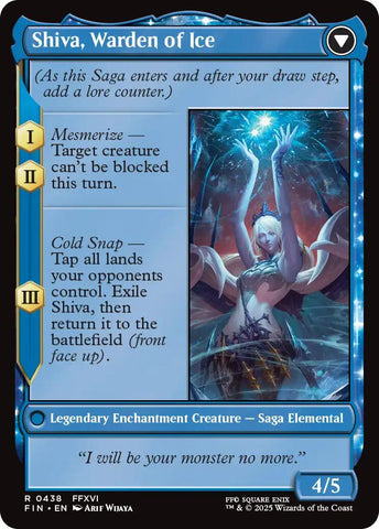Jill, Shiva's Dominant // Shiva, Warden of Ice (Extended Art) [FINAL FANTASY]