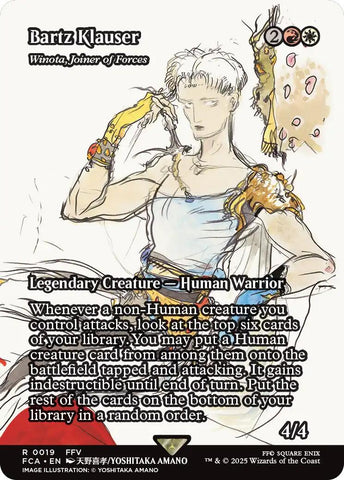 Bartz Klauser - Winota, Joiner of Forces (Showcase) [FINAL FANTASY : Through the Ages]