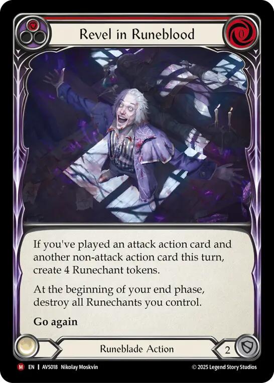 Revel in Runeblood (Red) [AVS018] (Armory Deck: Legends Viserai)