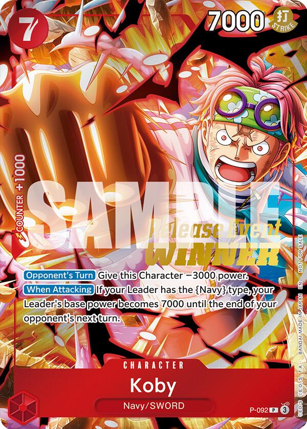 Koby (OP12 Release Event Winner) [One Piece Promotion Cards]