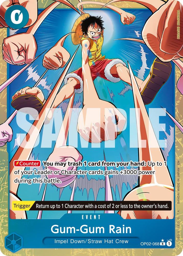 Gum-Gum Rain (Alternate Art) [Premium Booster -The Best- Vol. 2]