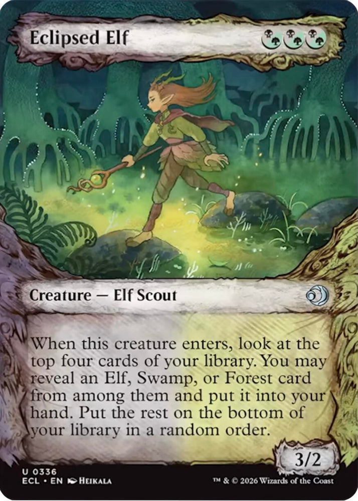 Eclipsed Elf (Showcase) [Lorwyn Eclipsed]