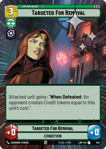 Targeted for Removal (405) (Hyperspace Foil) (405) [A Lawless Time]