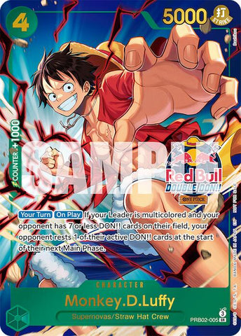 Monkey.D.Luffy (Red Bull Double Don!!) (Winner) [One Piece Promotion Cards]