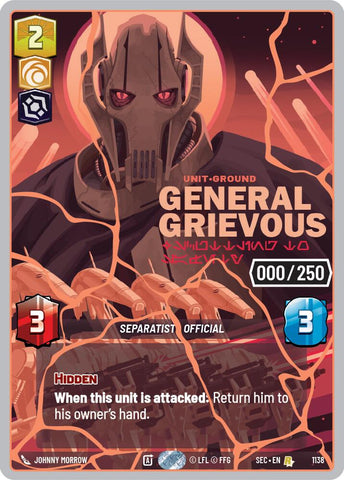 General Grievous - Scuttling to Safety (1138) (Serialized) (Rose Gold) (1138) [Secrets of Power]