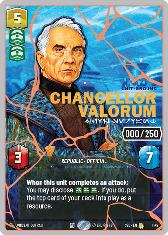 Chancellor Valorum - Civil Servant (1142) (Serialized) (Rose Gold) (1142) [Secrets of Power]