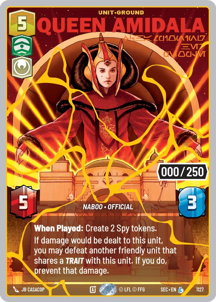 Queen Amidala - Championing Her People (1127) (Serialized) (Gold) (1127) [Secrets of Power]