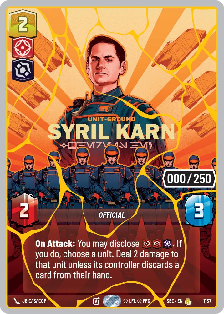 Syril Karn - Where Is He? (1137) (Serialized) (Gold) (1137) [Secrets of Power]