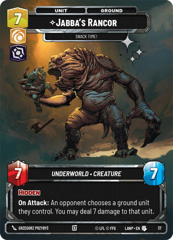 Jabba's Rancor - Snack Time! (37) (Foil) (37) [A Lawless Time: Weekly Play]