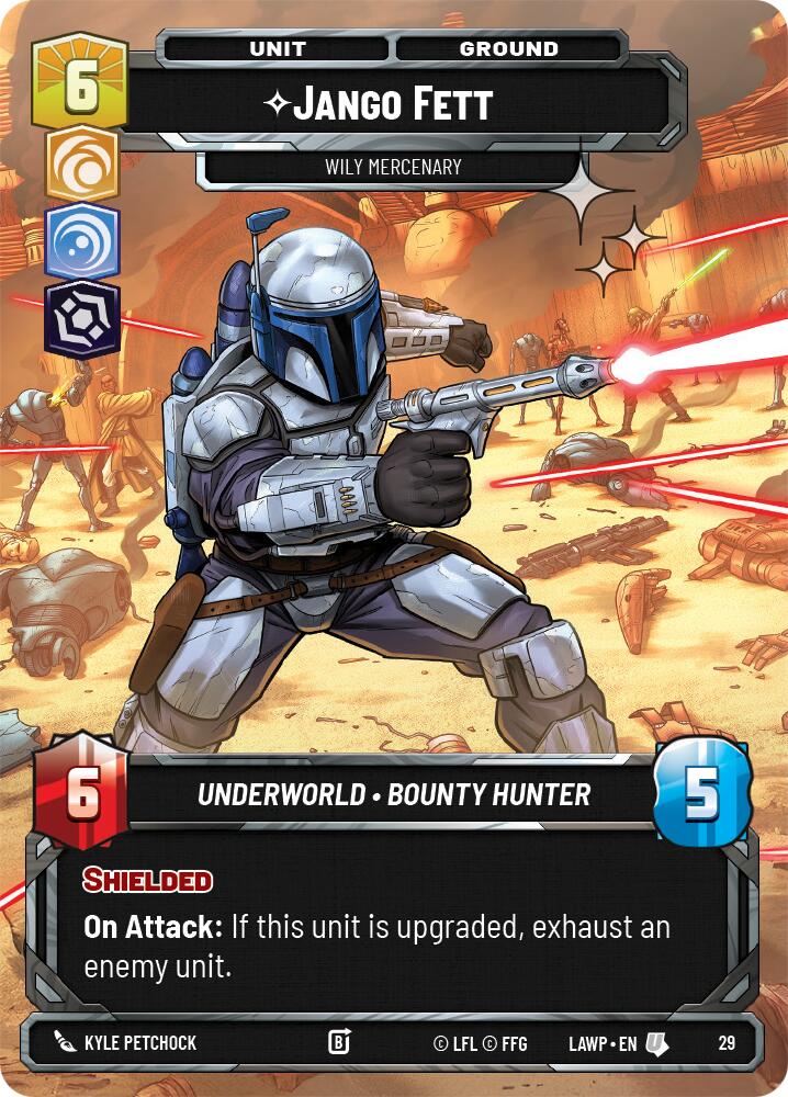 Jango Fett - Wily Mercenary (29) (Foil) (29) [A Lawless Time: Weekly Play]