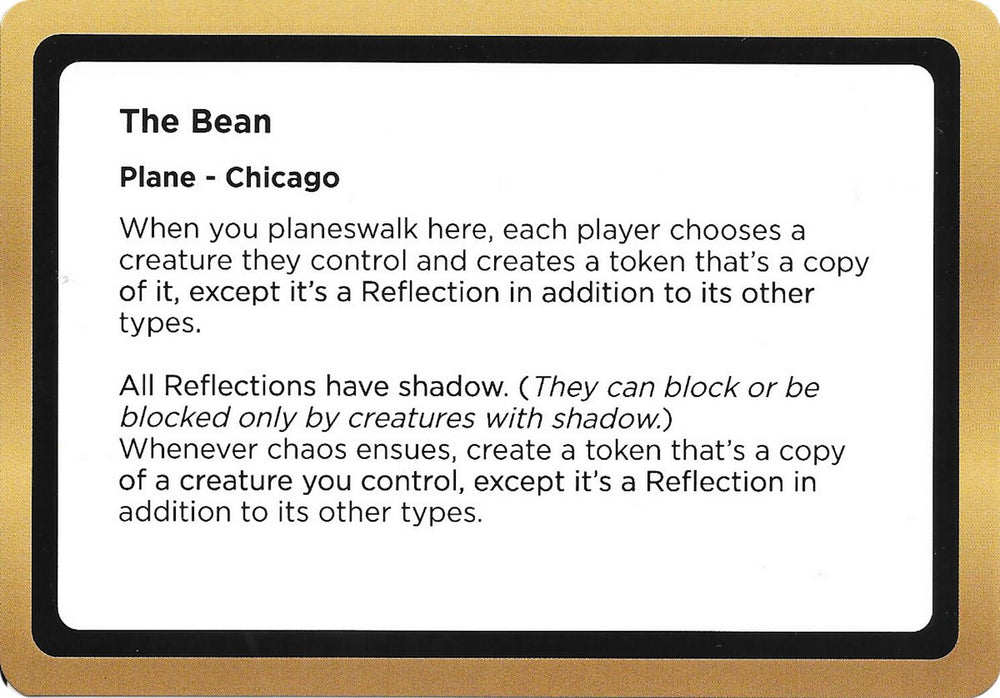 The Bean (Black Lotus Unknown Planechase) [Oversize Cards]