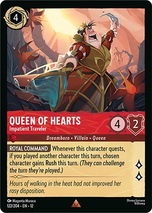 Queen of Hearts - Impatient Traveler (122/204) [Wilds Unknown]
