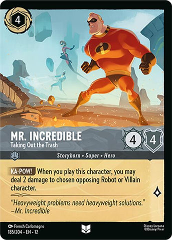Mr. Incredible - Taking Out the Trash (Foil) (185/204) [Wilds Unknown]
