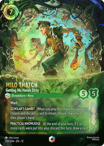 Milo Thatch - Getting His Hands Dirty (Enchanted) (230/204) [Wilds Unknown]