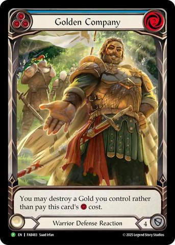 Golden Company (Blue) [FAB483] (Promo)  Rainbow Foil