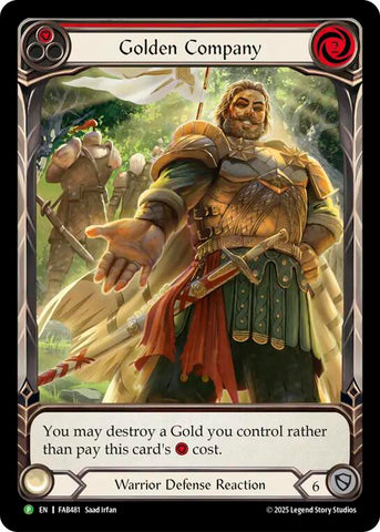 Golden Company (Red) [FAB481] (Promo)  Rainbow Foil
