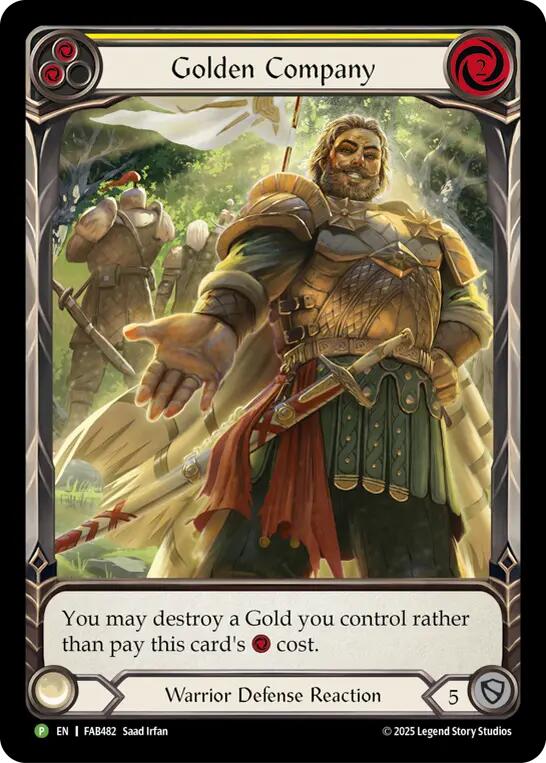 Golden Company (Yellow) [FAB482] (Promo)  Rainbow Foil