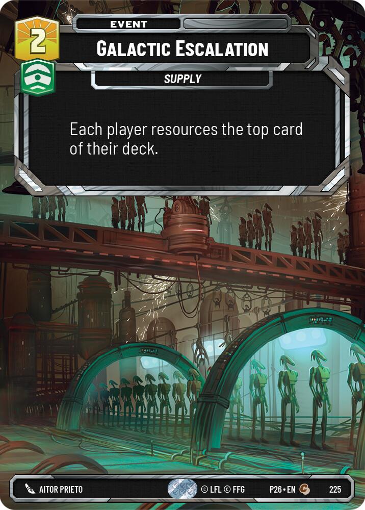 Galactic Escalation (225) (Foil) (225) [Sector and Regional Promos: Season 2]