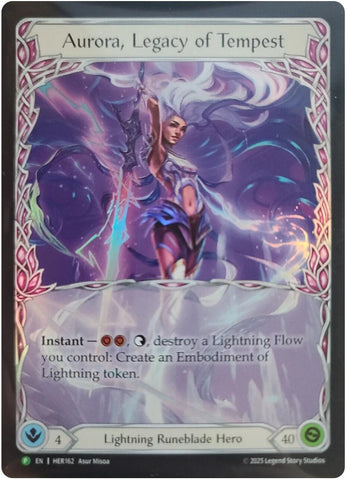 Aurora, Legacy of Tempest [HER162] (Promo)  Rainbow Foil