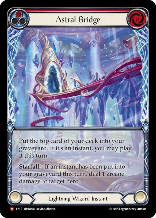 Astral Bridge (Red) (Extended Art) [OMN098] (Omens of the Third Age)  Cold Foil