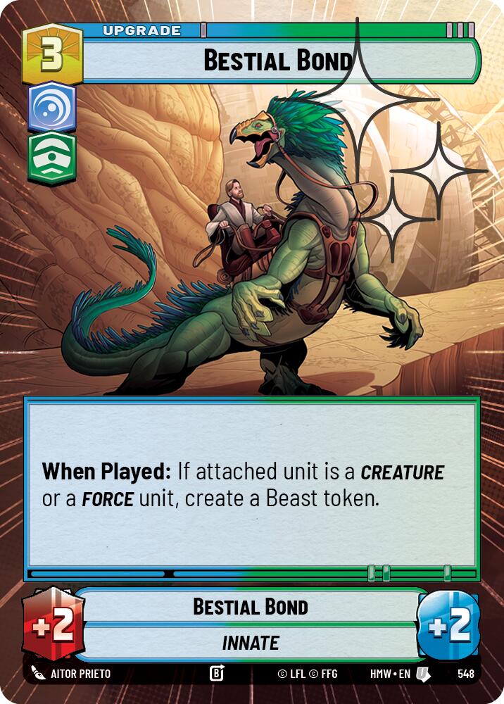 Bestial Bond (548) (Hyperspace Foil) (548) [Homeworlds]