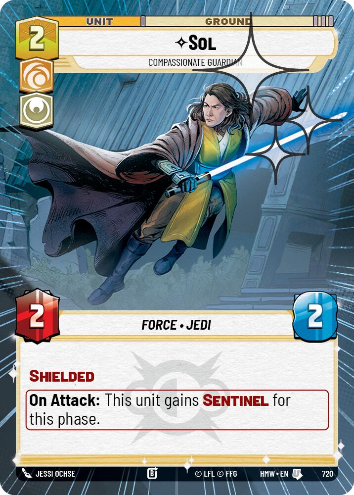 Sol - Compassionate Guardian (720) (Hyperspace Foil) (720) [Homeworlds]