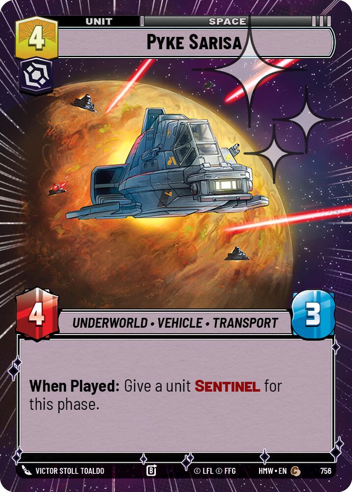Pyke Sarisa (756) (Hyperspace Foil) (756) [Homeworlds]