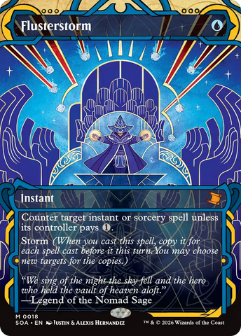 Flusterstorm (JP Alternate Art) [Secrets of Strixhaven: Mystical Archive]