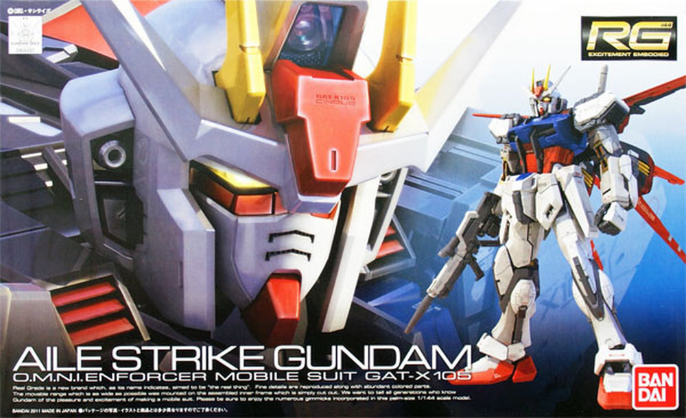 Bandai RG 1/144 #3 GAT-X105 Aile Strike Gundam "Gundam SEED"