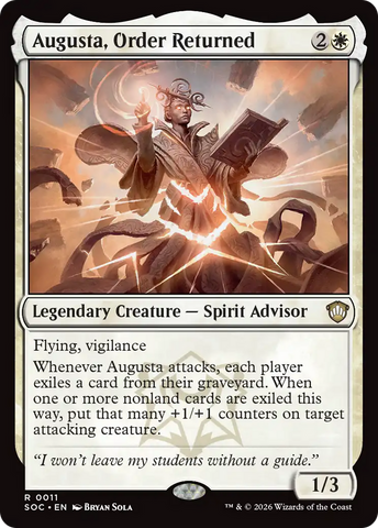 Augusta, Order Returned [Secrets of Strixhaven Commander]
