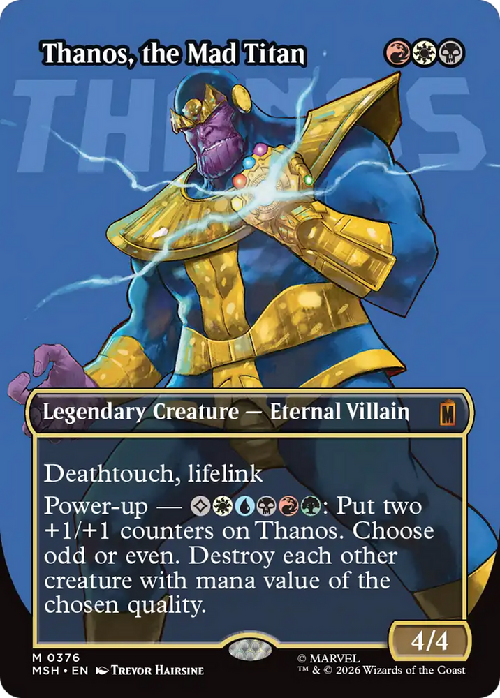 Thanos, the Mad Titan (Borderless) (0367) [Marvel Super Heroes]