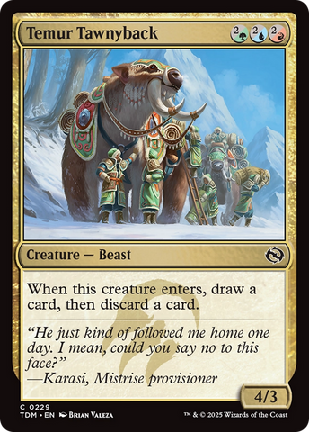 Temur Tawnyback [Tarkir: Dragonstorm]