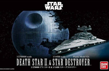 Bandai Star Wars 1/2700000 Death Star II & 1/14500 Star Destroyer