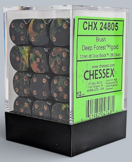 CHESSEX D6 12mm x36 Opaque (Various)