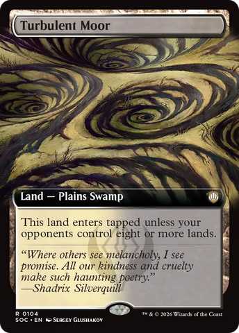 Turbulent Moor (Extended Art) [Secrets of Strixhaven Commander]