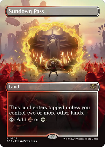 Sundown Pass (Borderless) [Secrets of Strixhaven]