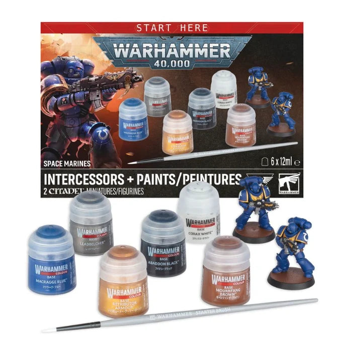 Space Marines: Intercessors + Paints Set