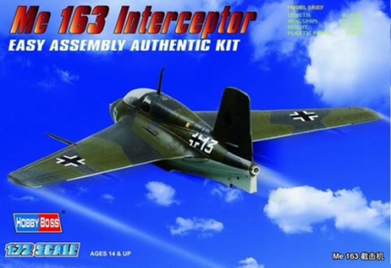 Hobby Boss 1/72 Germany Me163 Interceptor Fighter