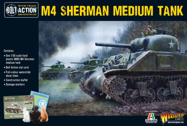 Bolt Action - M4 Sherman medium tank (plastic)