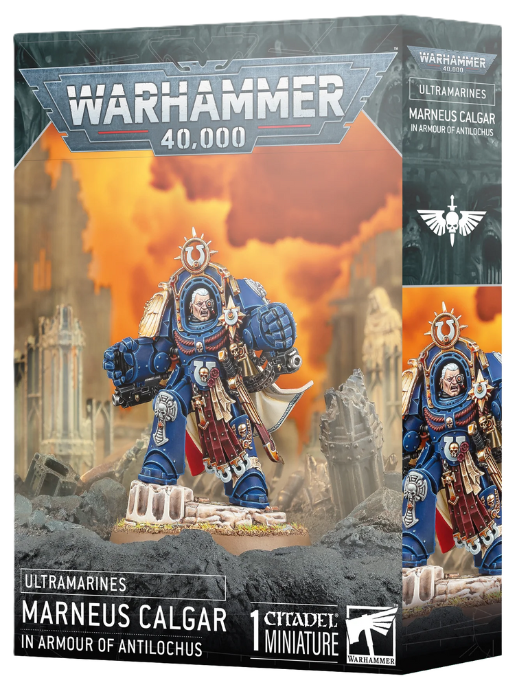 Warhammer 40,000 - Ultramarines - Marneus Calgar in Armour of Antilochus (Pre-Order)