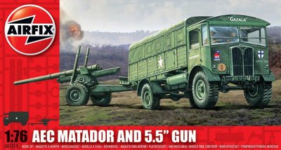 AirFix 1:76 MATADOR & 5.5" GUN Model Kit