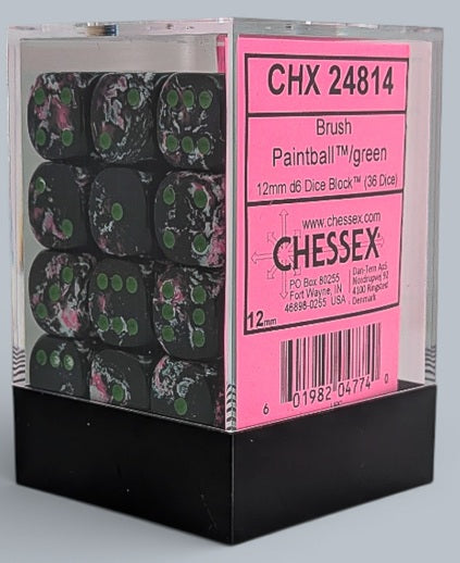 CHESSEX D6 12mm x36 Opaque (Various)